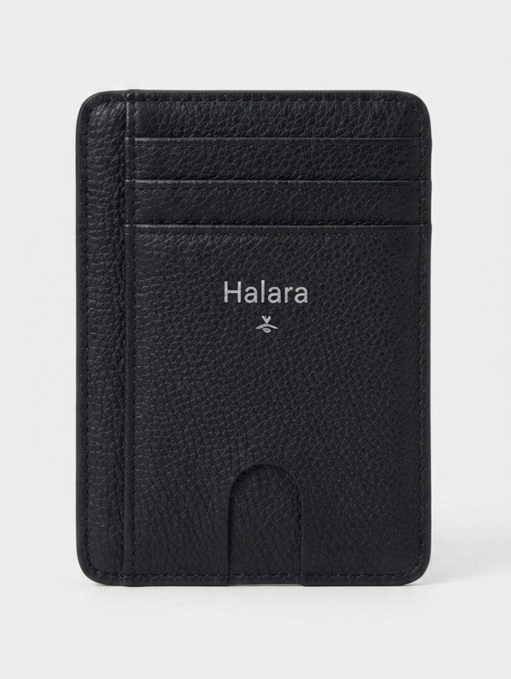 HALARA Black Slim Card & Key Holder